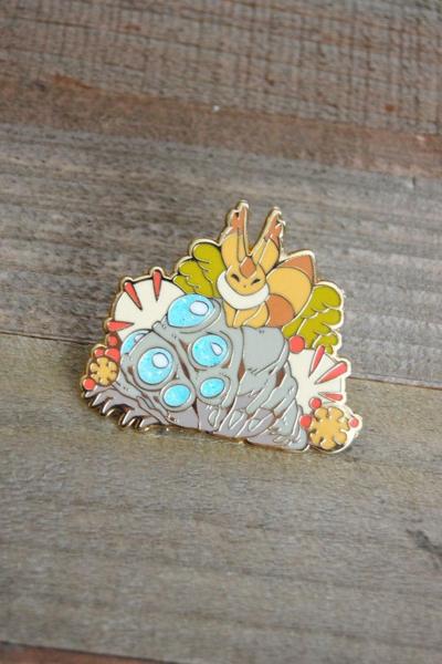 Nausicaa Ohmu and Teto Enamel Pin