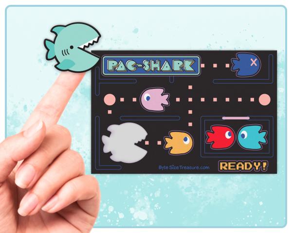 Pac Shark Sticker Sheet
