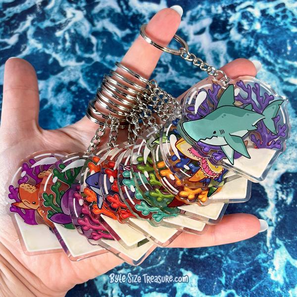 Shark Species Acrylic Keychains