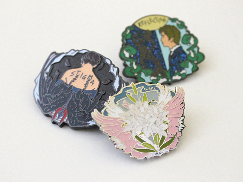 BTS Wings Solo Enamel Pins picture