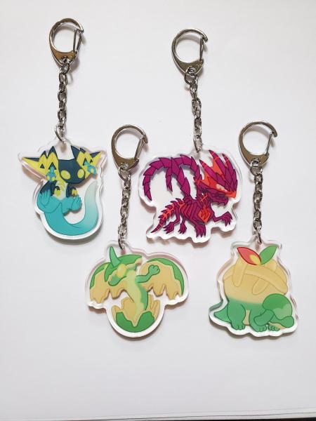 Pokemon Sword and Sheild Charms Appletun Flapple Dragapult Eternatus Gen 8 picture