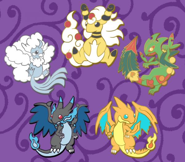 Mega Pokemon Pins