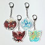 Yugioh 5Ds Dragon Charms - Red Archfiend - Stardust Dragon - Blackrose Dragon - Ancient Fairy - Black-Winged - Life Stream - Signer Dragon