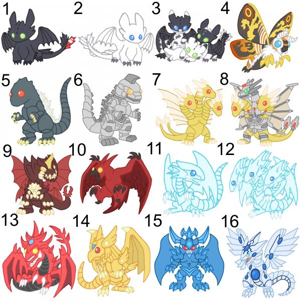 Dragon Sticker Deal 3 for $10 picture