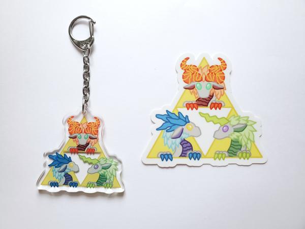 Breath of the Wild Dragons Charm and Sticker picture