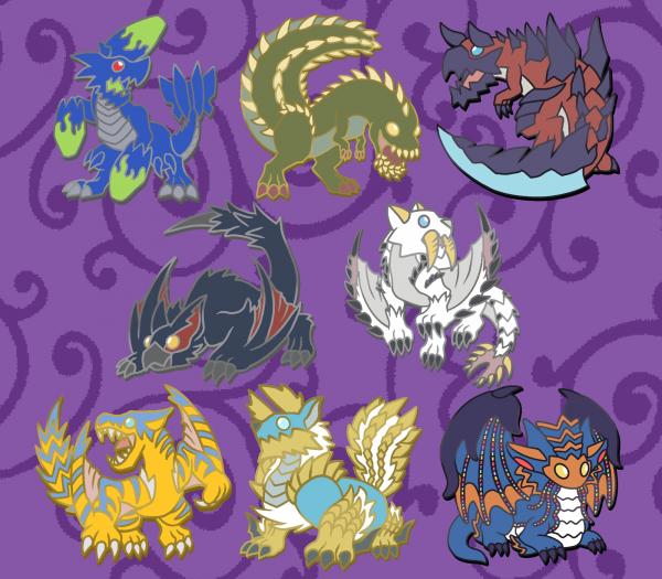 Monster Hunter World Iceborne Pins picture