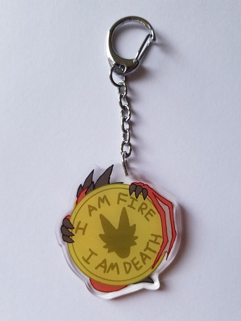 Smaug Charm - The Hobbit Charm - Acrylic Charm - Dragon Charm - Smaug Keychain picture