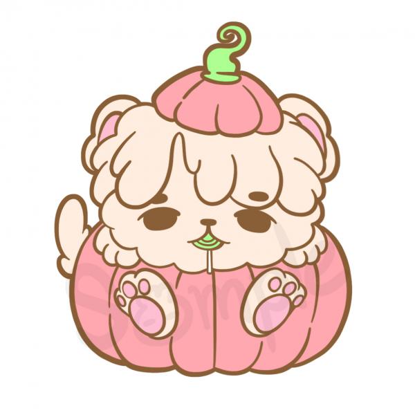 BTS Halloween Cute Pumpkin Puppies (Set of all 7) Gold Soft 1.75 inches Enamel Pin Badge Bangtan 방탄소년단 Kpop Dynamite picture