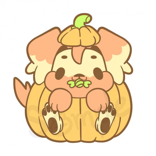 BTS Halloween Cute Pumpkin Puppies (Set of all 7) Gold Soft 1.75 inches Enamel Pin Badge Bangtan ë°©íƒ„ì†Œë…„ë‹¨ Kpop Dynamite picture