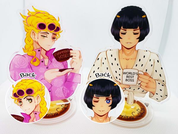 Crazy Big Anime Boy's Morning Coffee Time Acrylic Standees picture