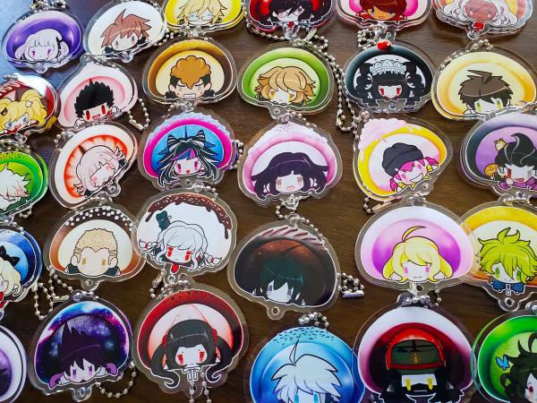Danganronpa DANGAN-MOCHI!! Series 1, SDR2, and DRV3 2.5 inch Double Sided Keychain (Connectable Charms upon request)