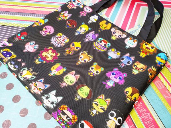 Nintendo ACNH Animal Crossing New Horizons Neighbor Villagers NPC Waterproof Canvas Tote Bag Cute Kawaii Gift picture