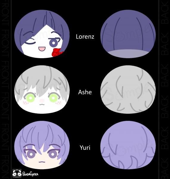 Fire Emblem: Three Houses Omanjuu!! FE3H Cute Nintendo Gift Plush Mochi Accessory Byleth, Dimitri, Edelgard, Claude picture