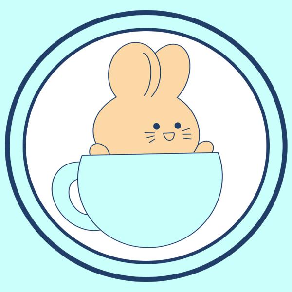 Caffeinated Rabbit Art
