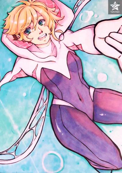 Spider Gwen Copic Print 11"x14"