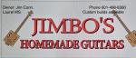 Jimbo’s homemade guitars