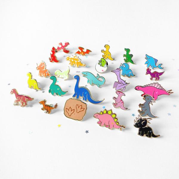 Tiny Dino Friends Enamel Pin picture