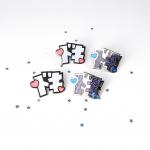 Doki Doki Glitter Enamel Pin Set