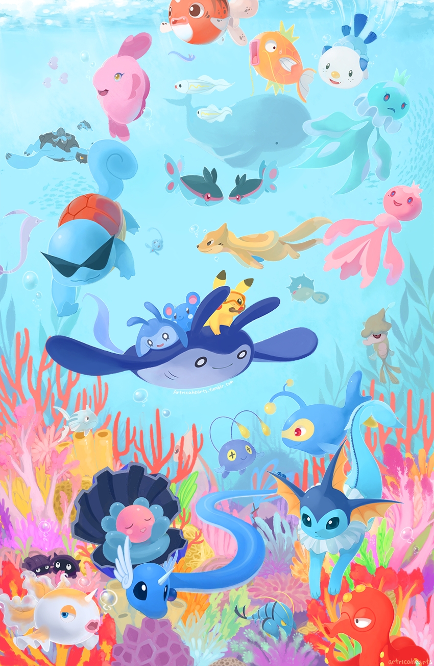Ocean Pokemon 11x17" Print Eventeny