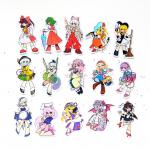 Touhou Project Holographic Stickers