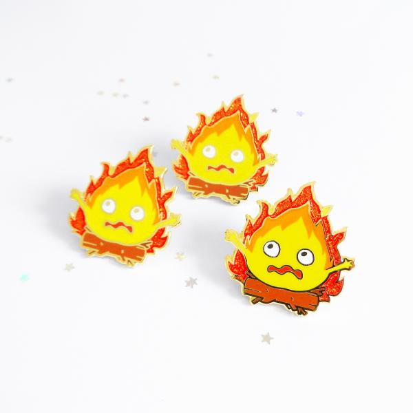 R I S E Flame Demon Enamel Pin
