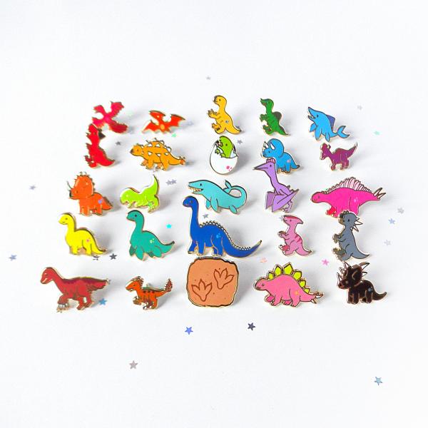 Tiny Dino Friends Enamel Pin picture