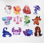 Zodiac Glitter Sticker