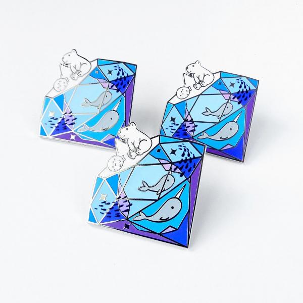 Arctic Terrarium Enamel Pin picture