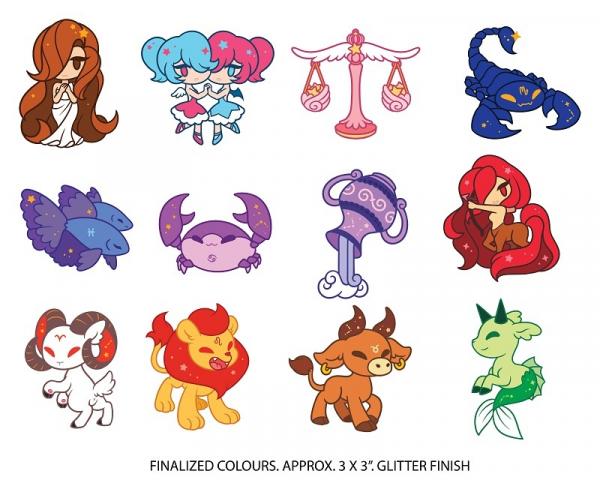 Zodiac Glitter Sticker picture