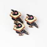 Bread Crow Enamel Pin