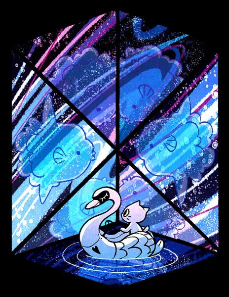 Kaleidoscopic Aquarium - poster (8.5x11)