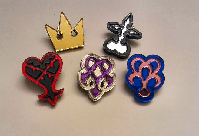 Kingdom Hearts Symbol Pins
