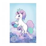 Pastel Psychic Unicorn - Postcard Mini Art Print