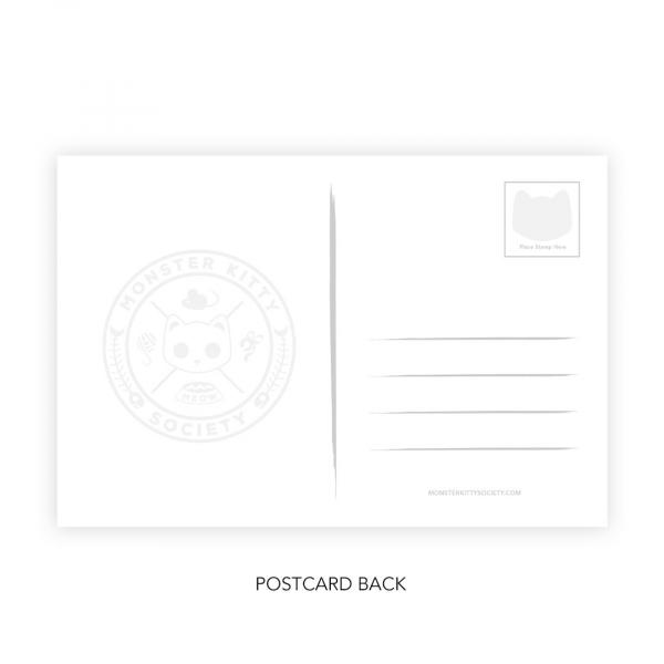 Pastel Psychic Unicorn - Postcard Mini Art Print picture