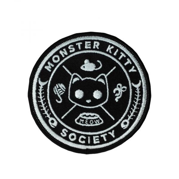 Monster Kitty Society - Embroidered Patch picture