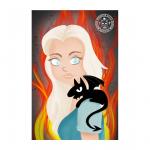 Princess and Demon - Fan Art - Postcard Mini Art Print
