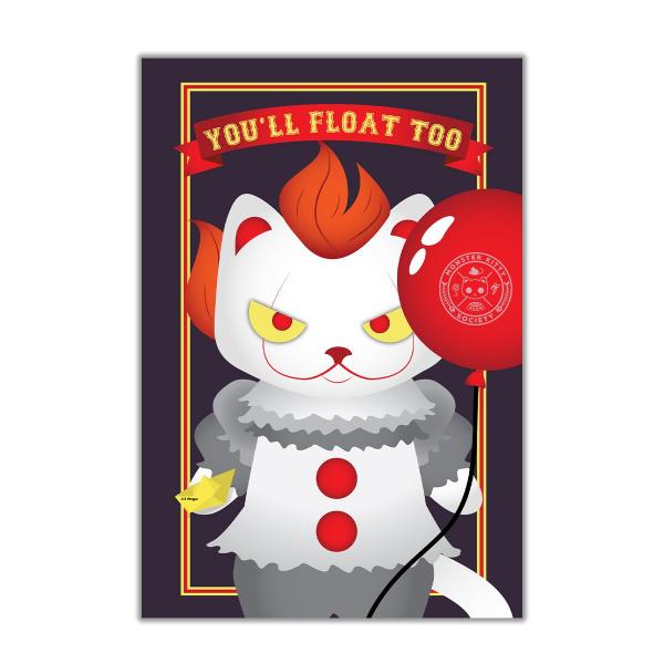 Purrywise - Postcard Mini Art Print
