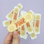 "It's OK To Not Be Fine" - Peel and Stick Embroidered Patch