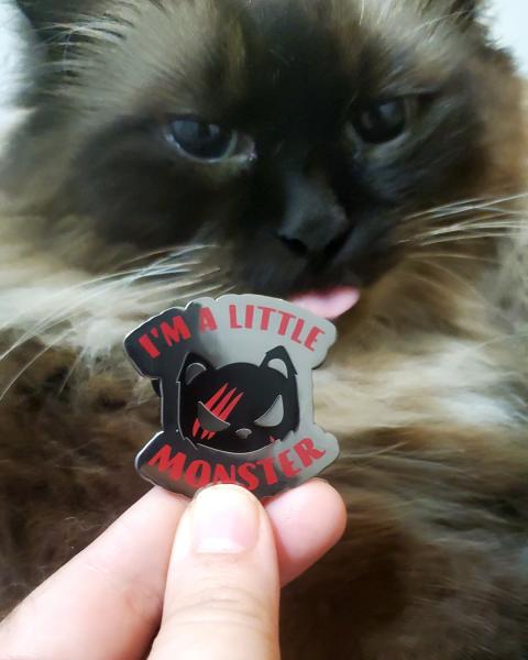 "I'm A Little Monster" - Hard Enamel Pin picture