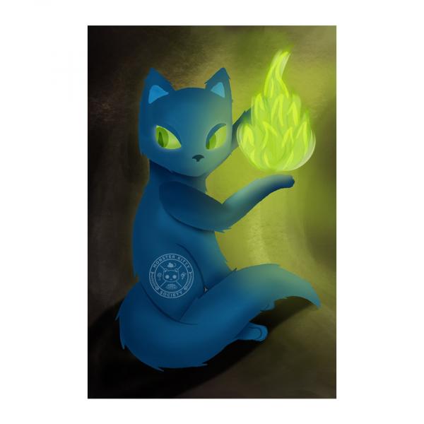 Into the Darkness - Sage - Postcard Mini Art Print