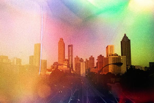 Rainbow Atlanta Skyline | Atlanta, Georgia Art Print picture