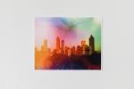 Rainbow Atlanta Skyline Art Print 8x10"