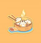 Steamed Bun - High Quality Vinyl Sticker