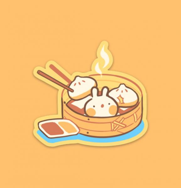 Steamed Bun - High Quality Vinyl Sticker picture