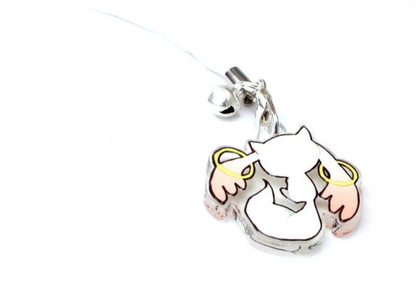 Puella Magi Madoka Magica Kyubey 1" Mini Acrylic Charm picture