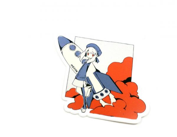 Rocket Girl Vinyl Sticker picture