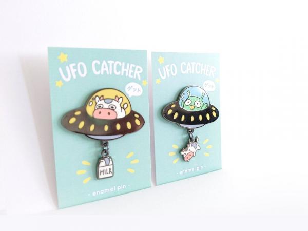 UFO Catchers Large Hard Enamel Pin picture