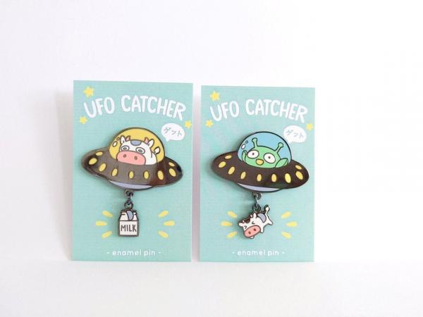 UFO Catchers Large Hard Enamel Pin picture