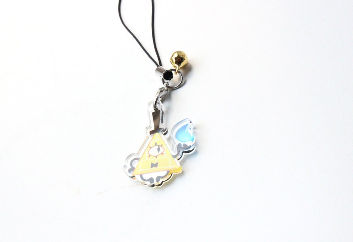 Gravity Falls Bill Cipher 1" Mini Acrylic Charm picture