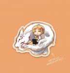 Sleeping Natsume with Madara (Natsume Yuujinchou) - Mirror PP Film Sticker